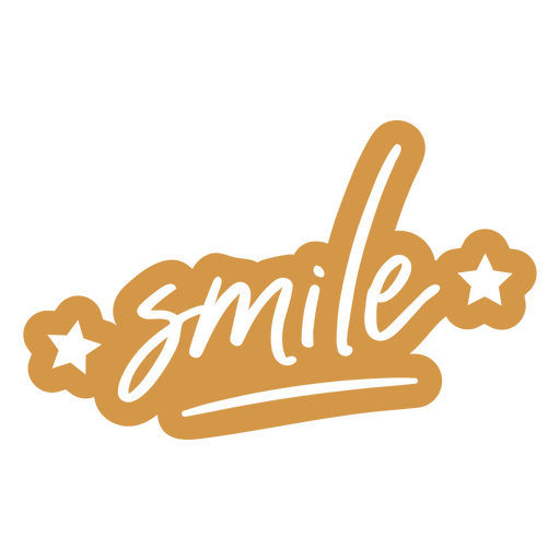 Letras de palavra cursiva de sorriso Desenho PNG