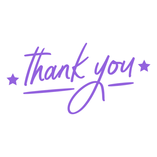 Thank you lettering quote PNG Design