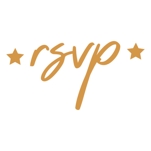 Citação de letras rsvp Desenho PNG