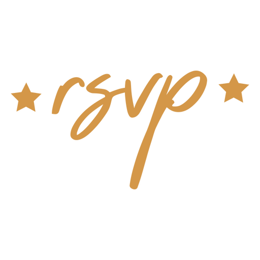 Rsvp lettering quote PNG Design