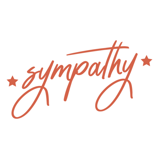 Sympathie-Schriftzug-Zitat PNG-Design