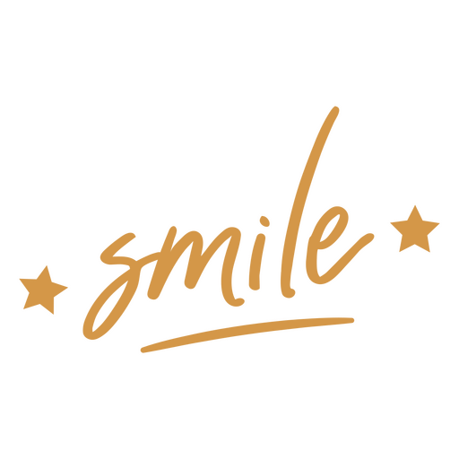 Smile lettering quote PNG Design