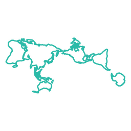 Mapa mundial de trazos Diseño PNG