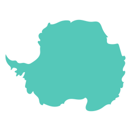 Antarctica flat map continent PNG Design