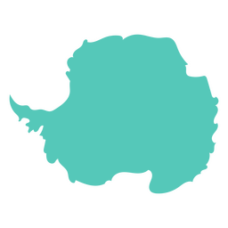 Kontinent der flachen Karte der Antarktis PNG-Design