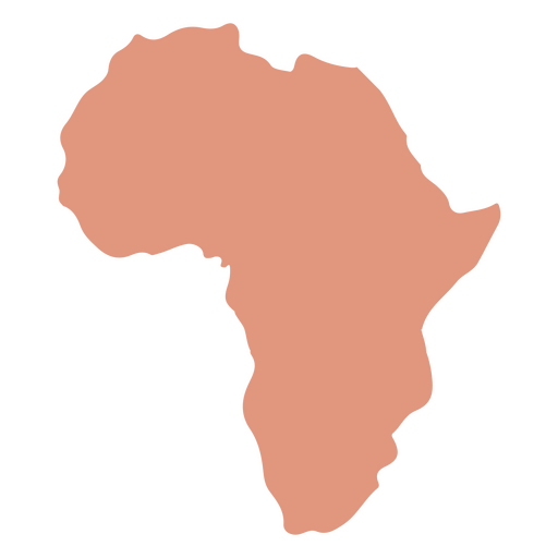 África mapa plano continente