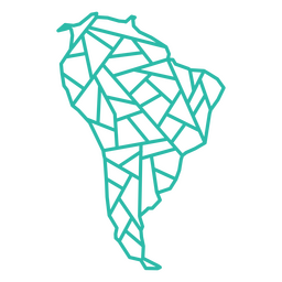 Latinoamérica geométrica Diseño PNG