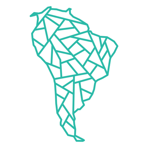 Latinoamérica geométrica Diseño PNG