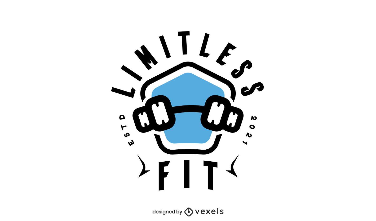 Fitness-Hantel-Logo-Design