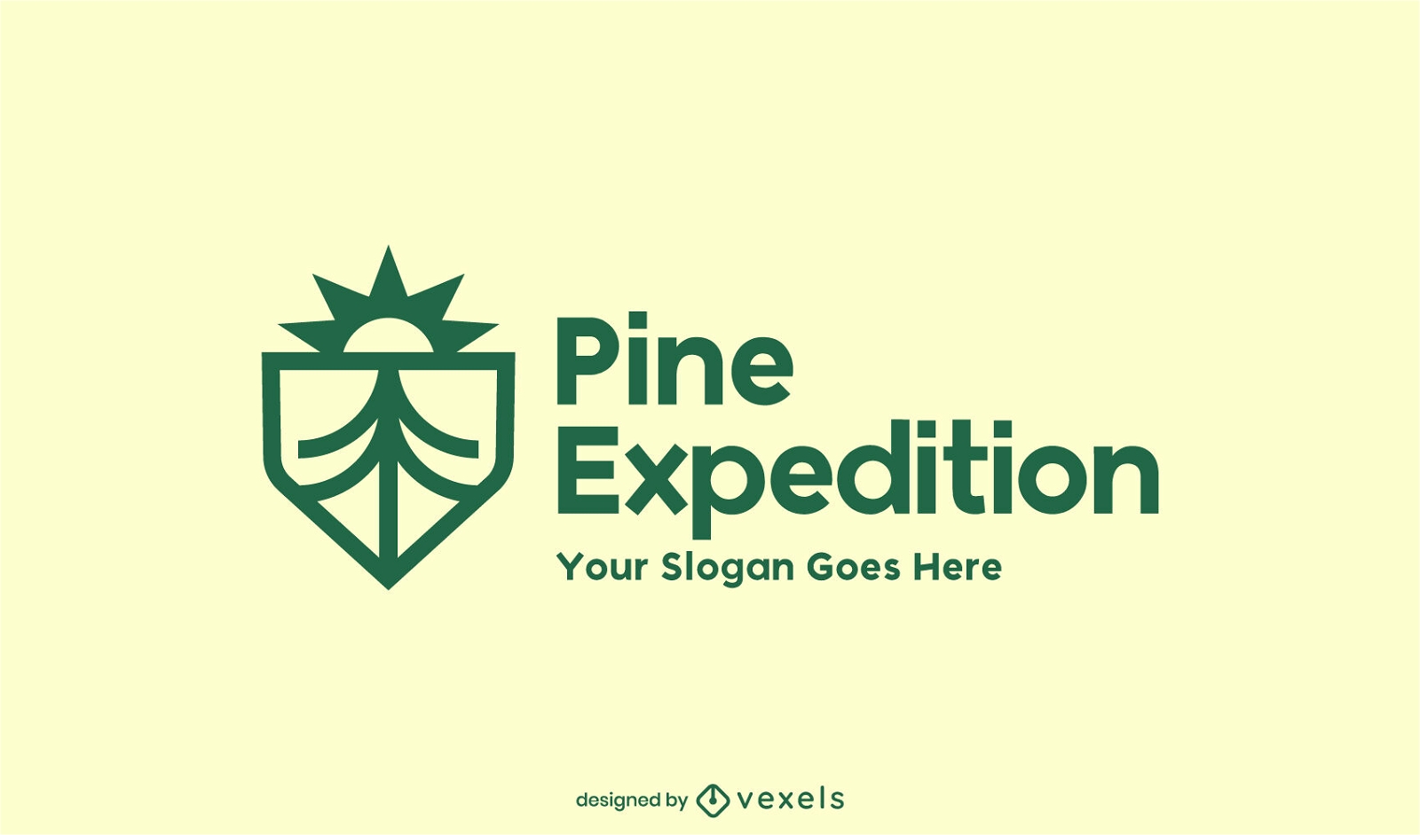 Great pine logo design