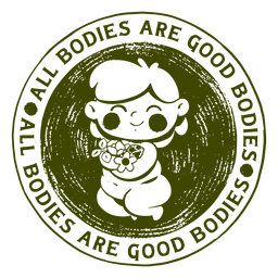 Todos los cuerpos son buenos cuerpos cita recortada Diseño PNG