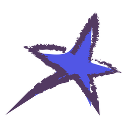 Estrela texturizada Desenho PNG