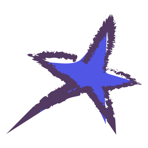 Estrela texturizada Desenho PNG