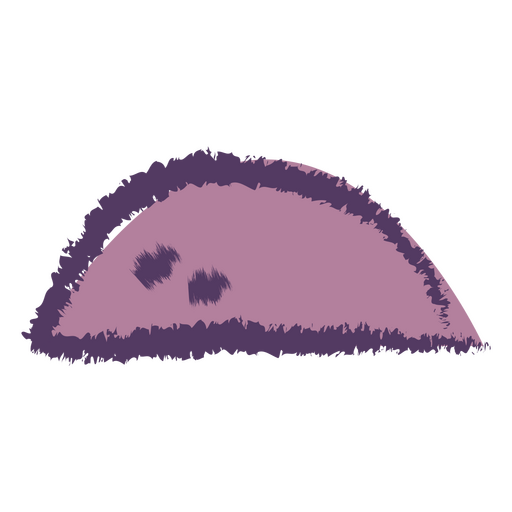 Roxo semi círculo semi plano Desenho PNG