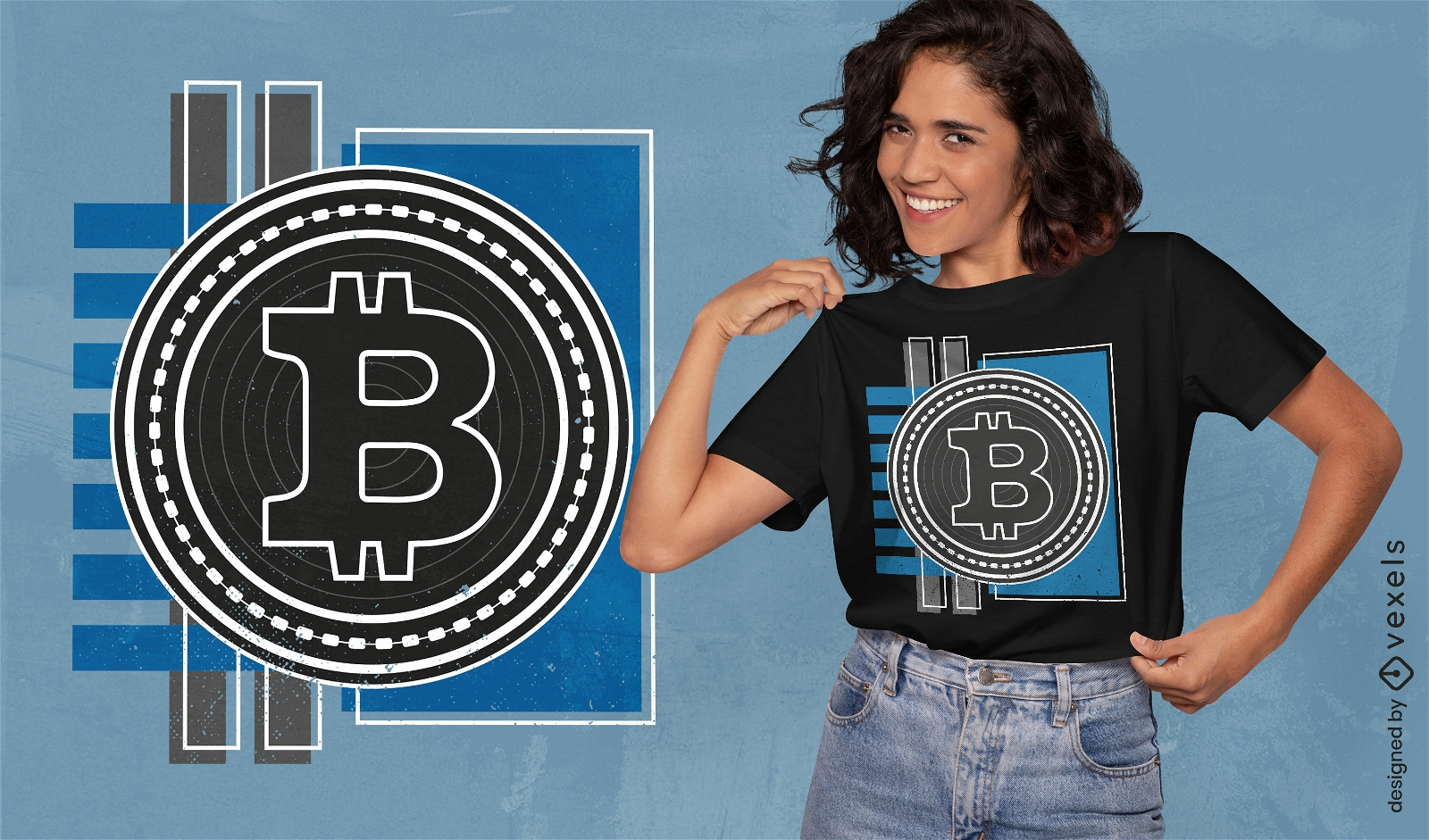 Cryptocurrency money symbol t-shirt design