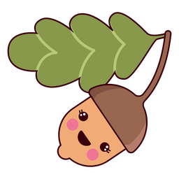 Acorn Kawaii PNG & SVG Design For T-Shirts