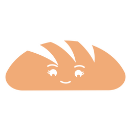 Thanksgiving cut out kawaii bread PNG Design