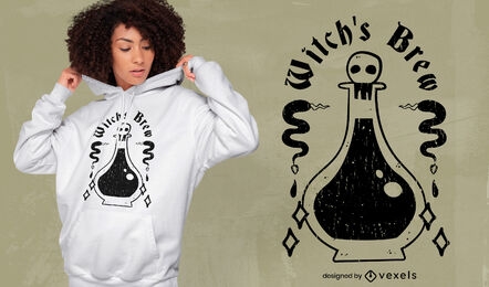 Cool witch's brew t-shirt design