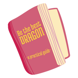 Dragon guide book PNG Design Transparent PNG