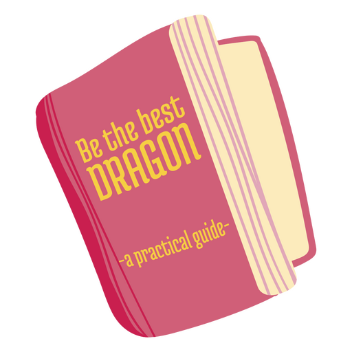 Dragon guide book PNG Design