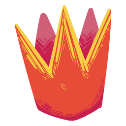 Crown hand drawn PNG Design