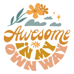 Neurodiversity mental health quote lettering PNG Design
