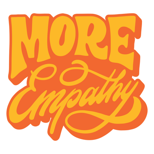 Empathy neurodiversity quote lettering PNG Design