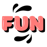 Fun Glossy Word PNG SVG Design For T Shirts