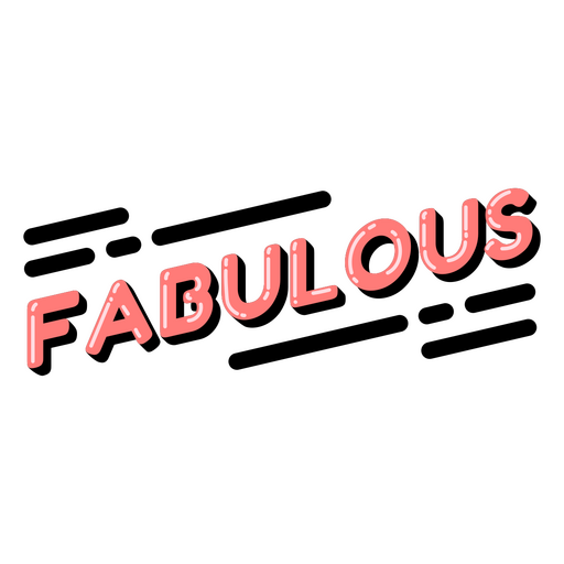 Faboulous word lettering