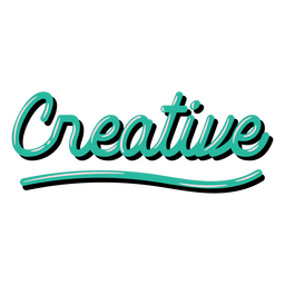 Letras retro creativas Diseño PNG