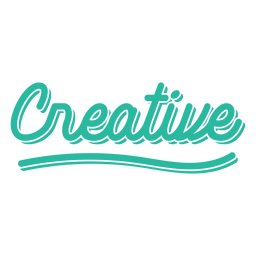 Creative word lettering PNG Design