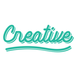 Letras de palabras creativas Diseño PNG