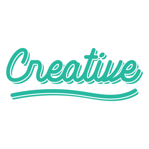 Creative word lettering PNG Design