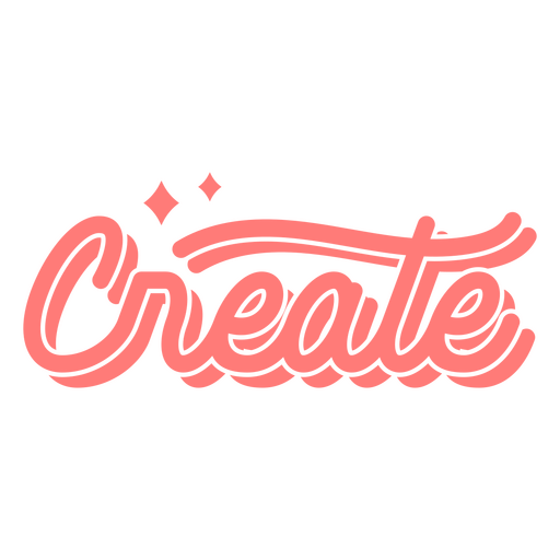 Create word lettering PNG Design