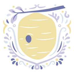 Panal plano de la naturaleza Diseño PNG
