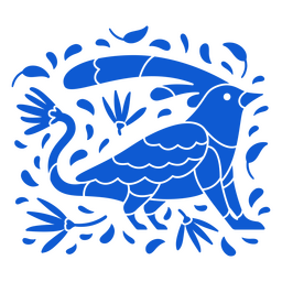Dia do desenho ornamental de pássaro morto cortado Desenho PNG