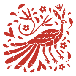 Dia do pavão morto cortado Desenho PNG