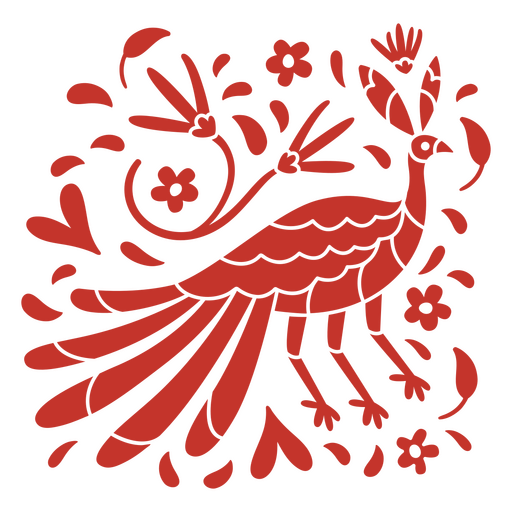 Día del pavo real muerto recortado Diseño PNG