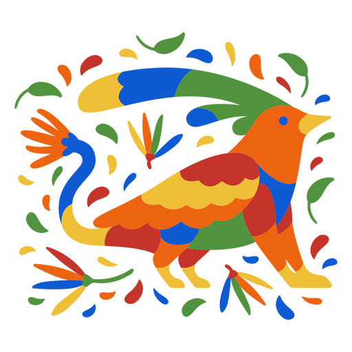 Día de los muertos pájaro ornamental plano Diseño PNG