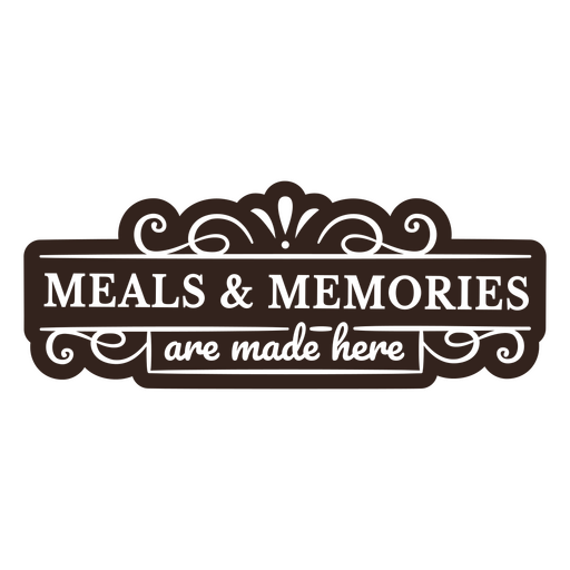 Kitchen meals Thanksgiving quote badge PNG Design
