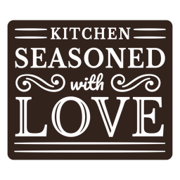 Kitchen seasoned Thanksgiving badge PNG Design Transparent PNG