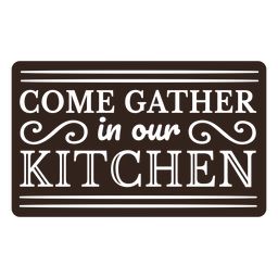 Kitchen gather Thanksgiving badge PNG Design Transparent PNG