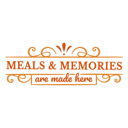 Küchenmahlzeiten Thanksgiving-Abzeichen PNG-Design