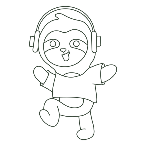 Curso de preguiça musical Desenho PNG