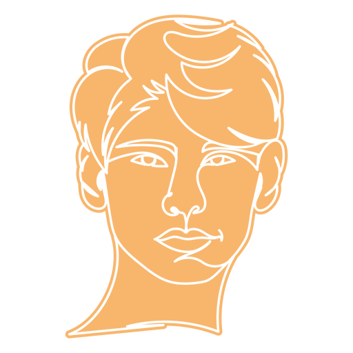 Desenho de linha contínuo de pessoas de homem Desenho PNG