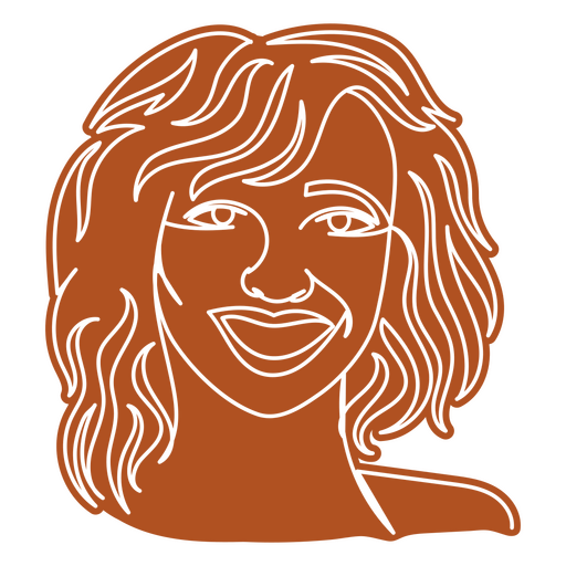 Desenho de linha contínua de mulher de pessoas Desenho PNG