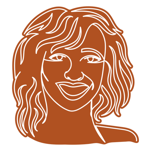 People woman continuous line drawing PNG Design