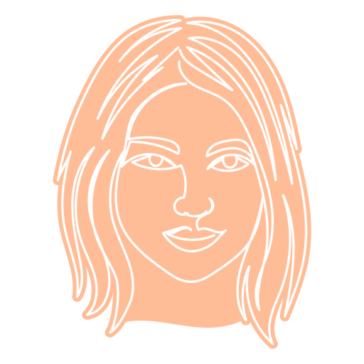 Desenho de linha contínua feminina de pessoas Desenho PNG