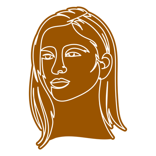 Woman person continuous line people  PNG Design
