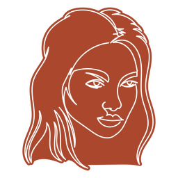 Mulher feminina linha contínua pessoas Desenho PNG